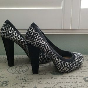 Jessica Simpson tweed heels